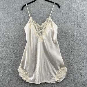 Vintage Gold Label Victoria’s Secret lace slip size medium off white